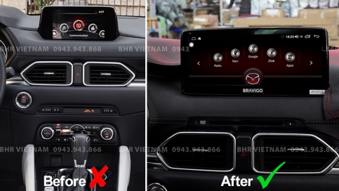 Màn hình DVD Android liền camera 360 xe Mazda CX5 2017 - nay | Oled Pro S90s 